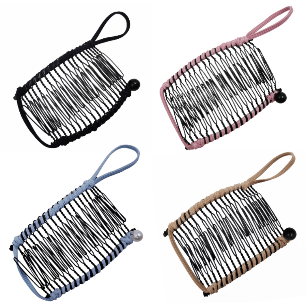 Rose® RetroClip 1+1 FREE - Classic Stretchy 20 Teeth Retro Hair Clip
