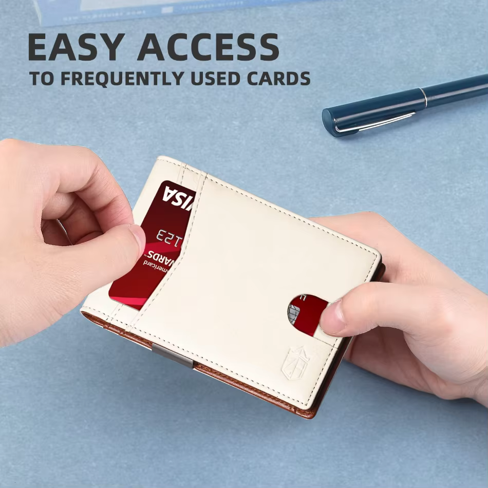 Icone™ SlimWallet - Ultra Slim And Secure RFID Leather Wallet For Men