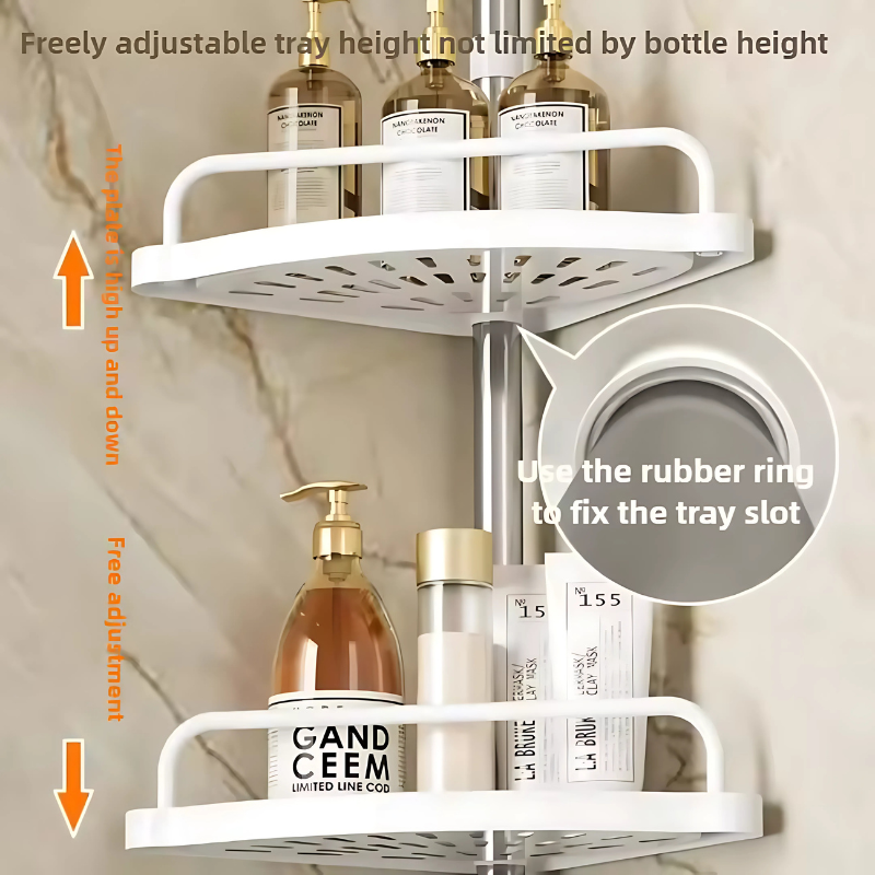 Globetrek° AdjustableRack: Extendable Bathroom Organizer Adjustable Rack