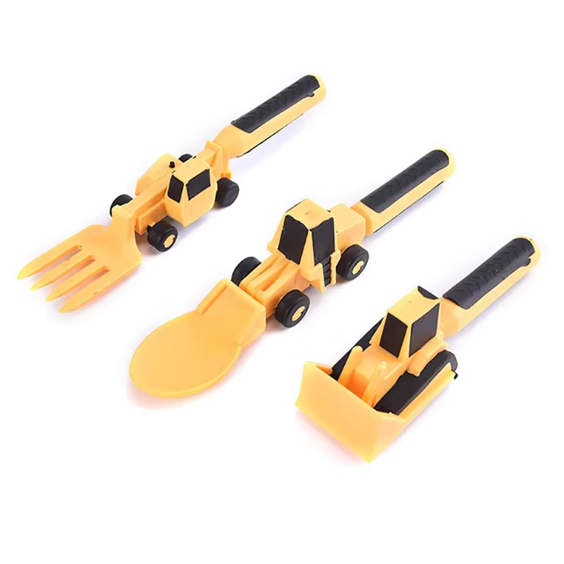 Kletshuts™ CarCutlery: Children's Construction Cutlery Set
