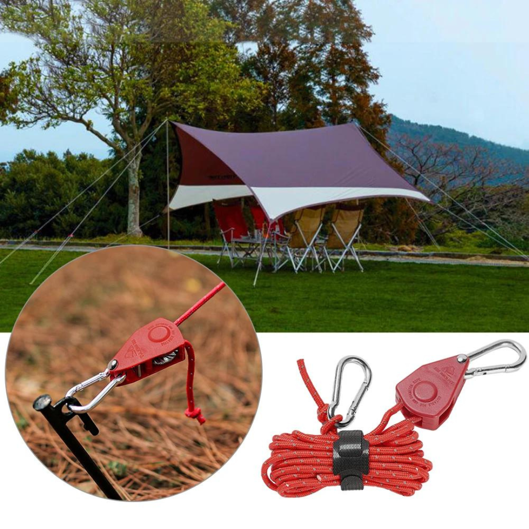CampingRope - Adjustable Pulley Camping Rope