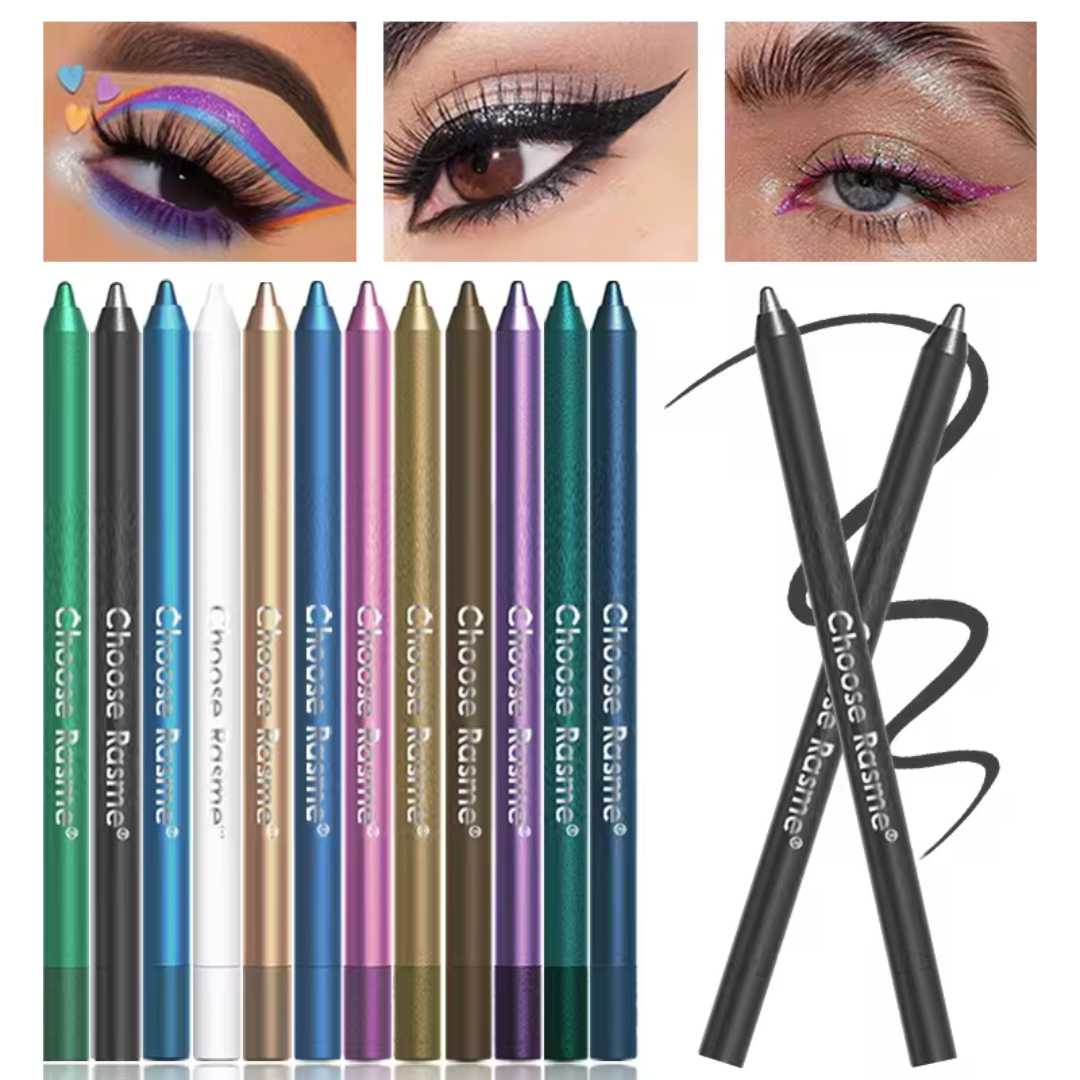 WaterproofEyeliner - Long Lasting Waterproof Eye And Lip Liner Pencil 12-Piece Set