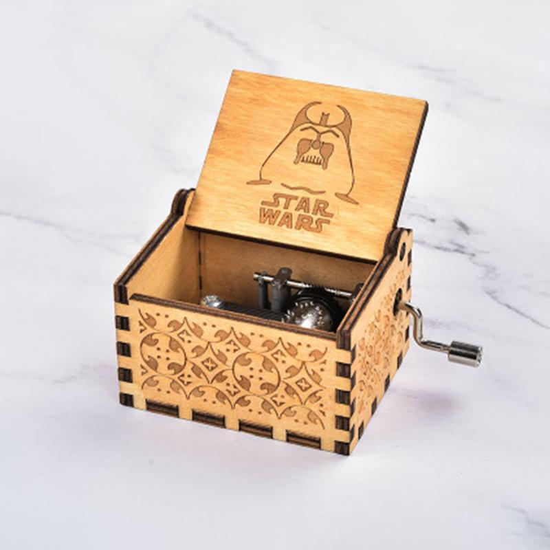 MusicBox - Hand Crank Wooden Music Box