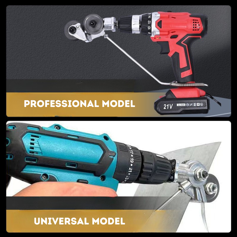 ShearCutter – Electric Drill Attachment Metal Sheet Cutter Universal Set