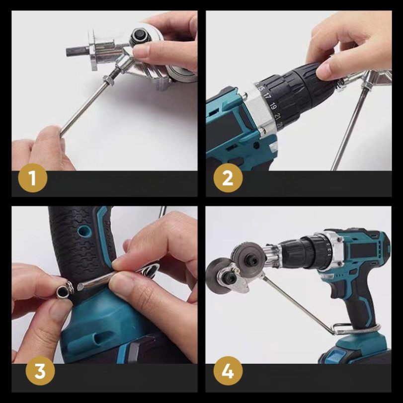 ShearCutter – Electric Drill Attachment Metal Sheet Cutter Universal Set