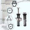 Globetrek° ToiletBolt 1+1 Set FREE: Heavy Duty Toilet Seat Locking Bolt And Screws Kit