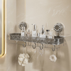 GlideHold® StorageRack: Luxurious No-Drill Organizer Storage Rack
