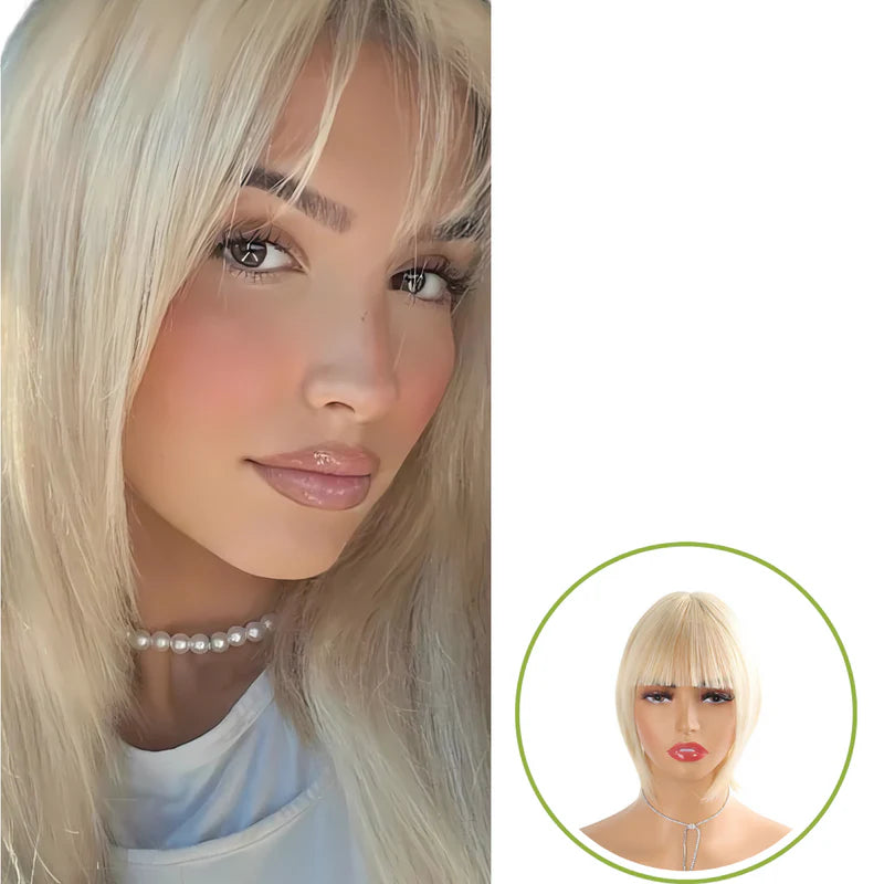 Rose® WigBangs 1+1 FREE: Seamless Wig Natural Looking Hair Bangs Extensions