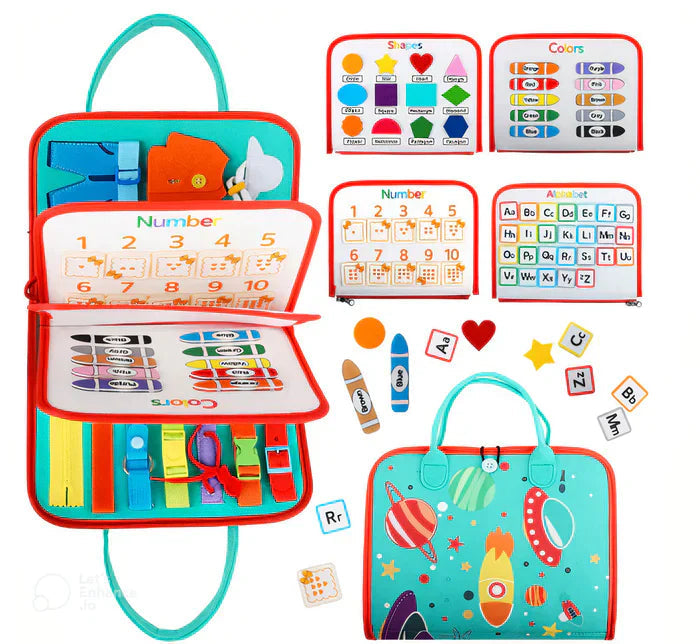 Kletshuts™ BusyBoard: Sensory Fine Motor Skills Montessori Educational Busy Board