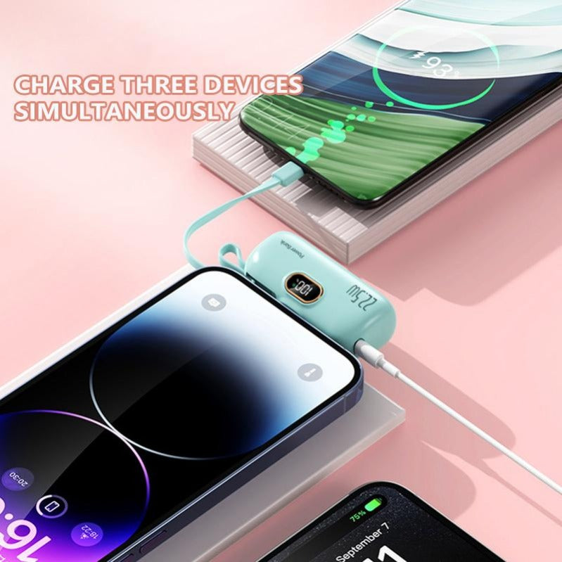 MiniCharge - Modern Stylish Portable Dual Port Mini Power Bank
