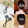 Rose® HairTie 1+1 FREE: Stylish Hair Tie Elegant Vintage Crystal Ponytail Twist Holder