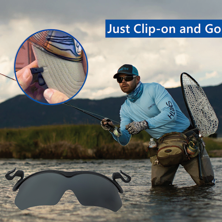 Icone™ ClipGlasses: Sports Clip-On Sunglasses