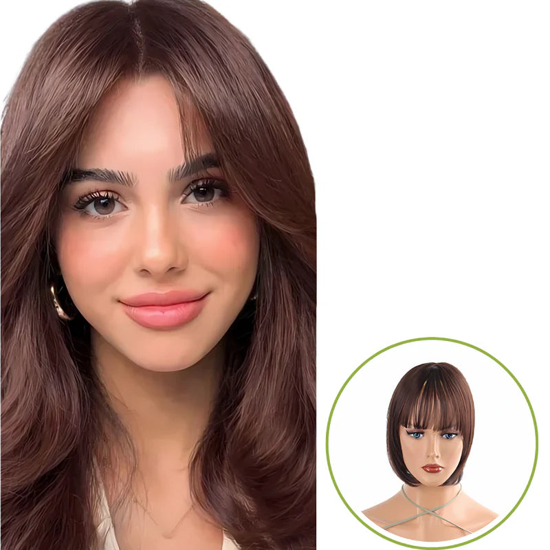 Rose® WigBangs 1+1 FREE: Seamless Wig Natural Looking Hair Bangs Extensions