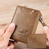 Icone™ ZippyWallet: Men's Zipper Leather Wallet with RFID Protection