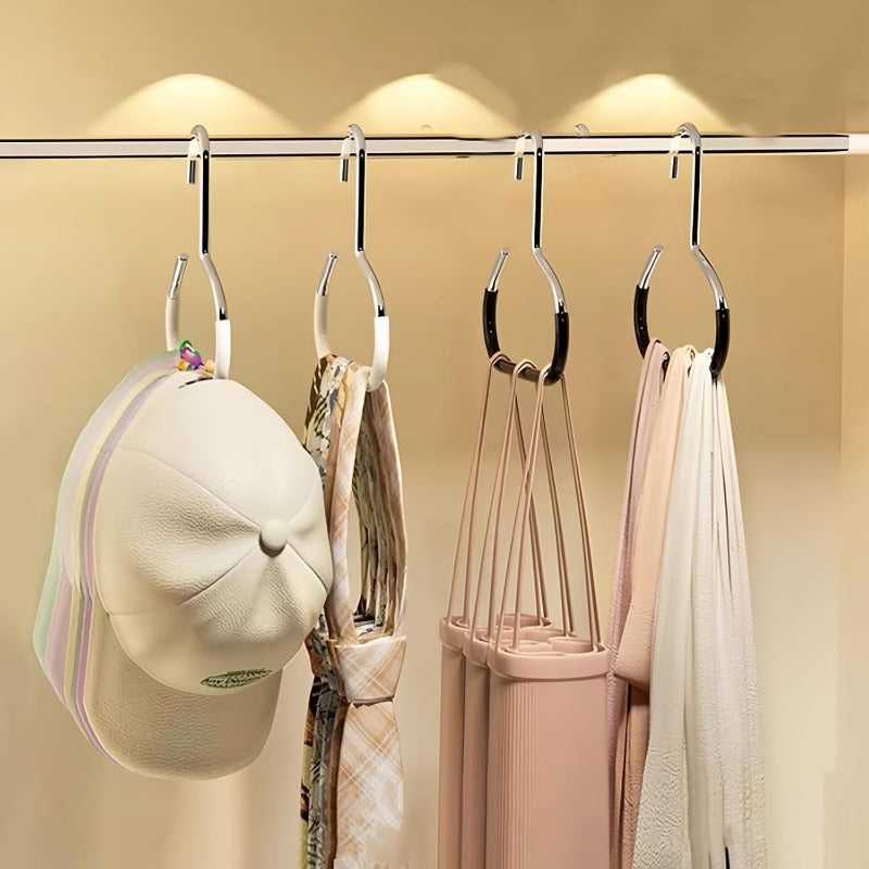 GlideHold® ClosetRing 10+10 FREE: Open Ring Space Saver Closet Hanger