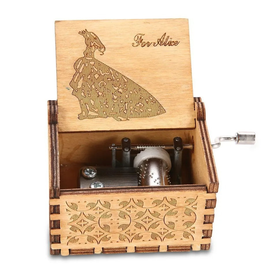 MusicBox - Hand Crank Wooden Music Box