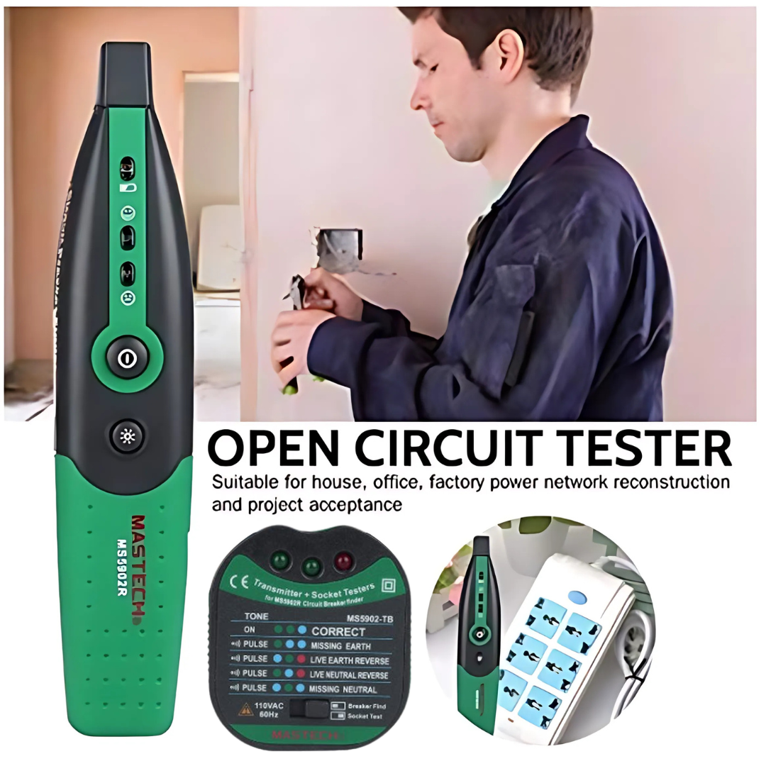 FuseFinder – Fuse Breaker And Socket Tester With Flashlight