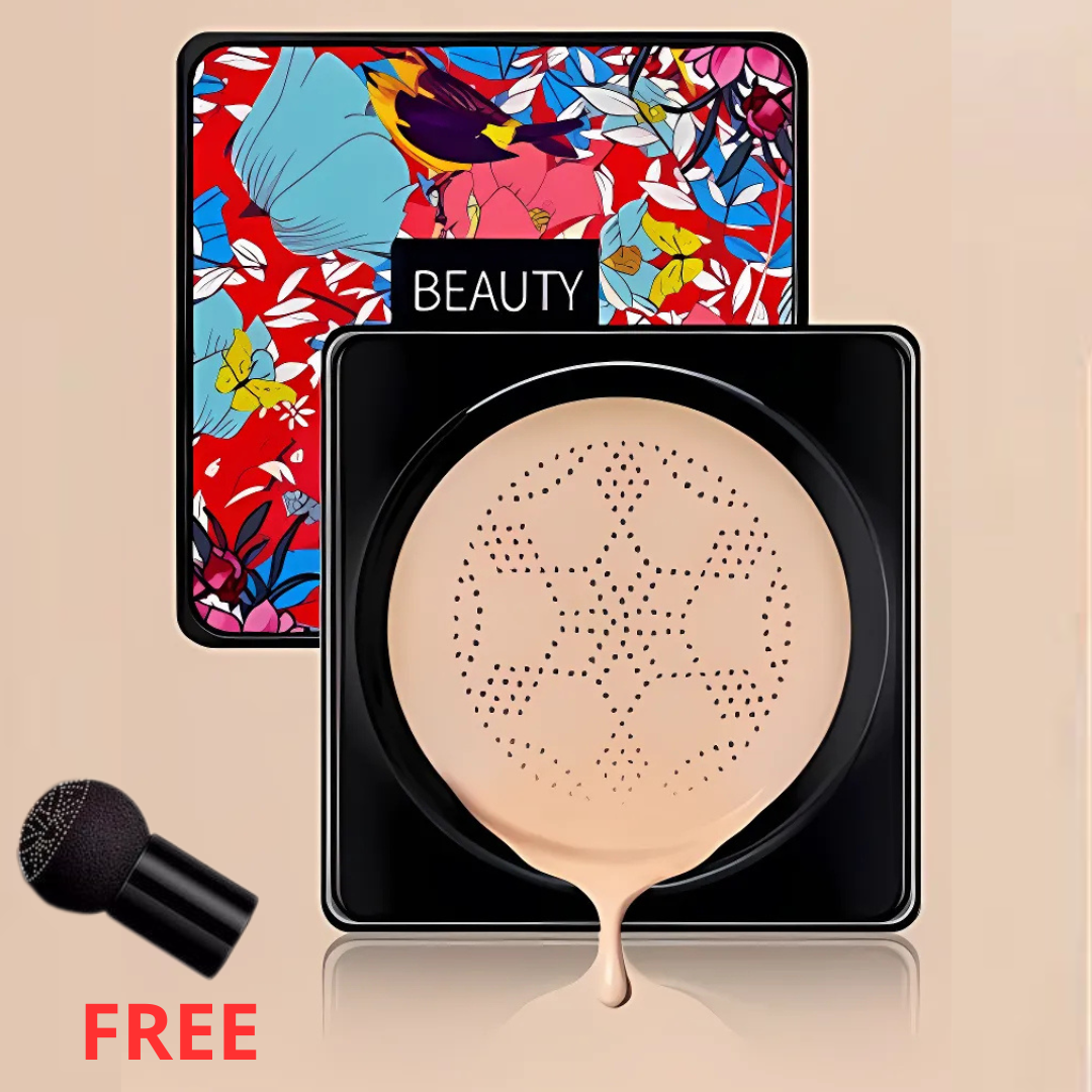 FoundationCream 1+1 FREE - Moisturizing And Brightening Foundation Cream With Soft Sponge
