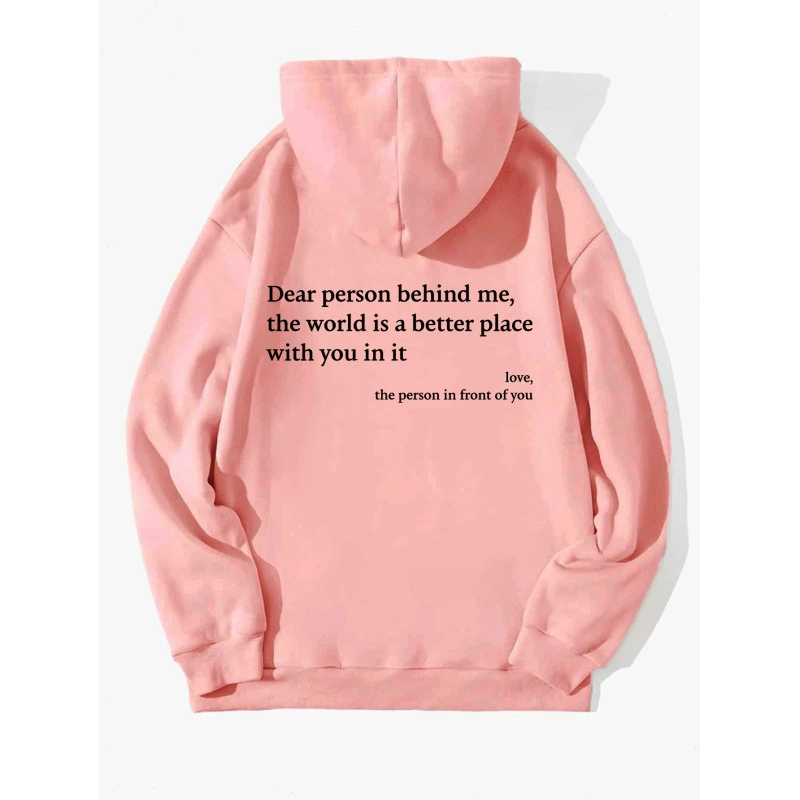 Icone™ DearHoodie: Hoodie With Front And Back Message Print