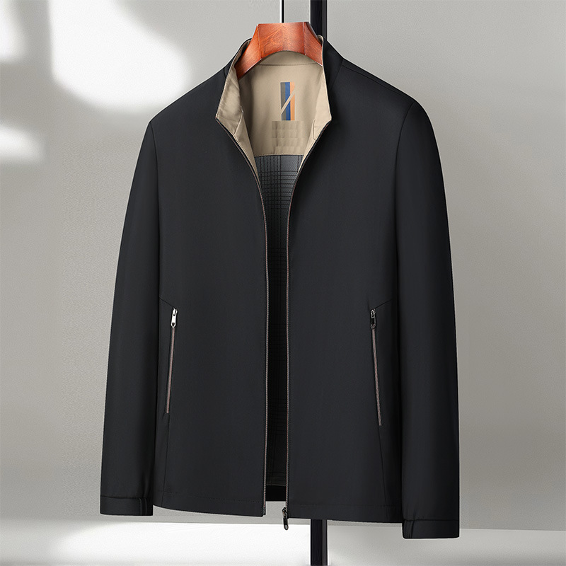 Icone™ CasualJacket: Standing Collar Casual Zipper Jacket For Men
