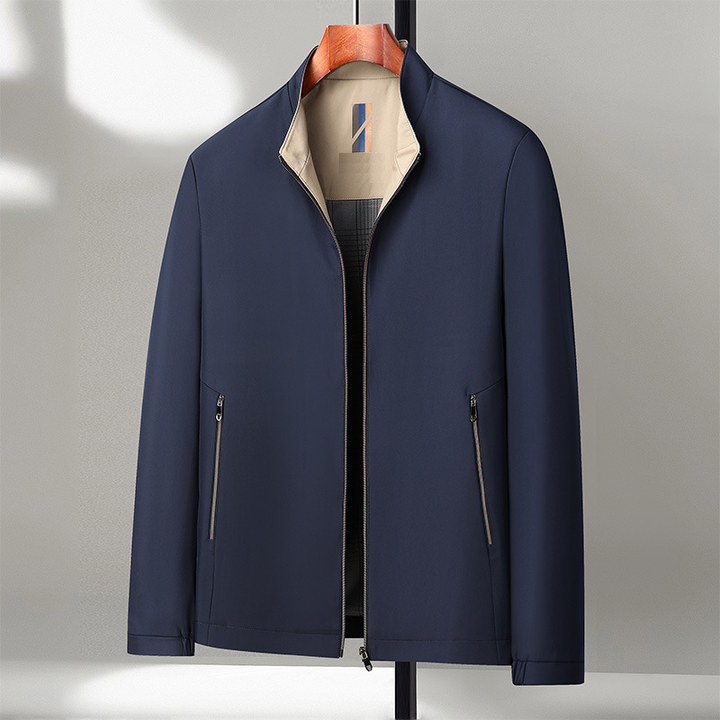 Icone™ CasualJacket: Standing Collar Casual Zipper Jacket For Men