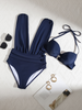 Icone™ HalterSwimsuit: V-Neck Halter Strap Waist Shaping Swimsuit
