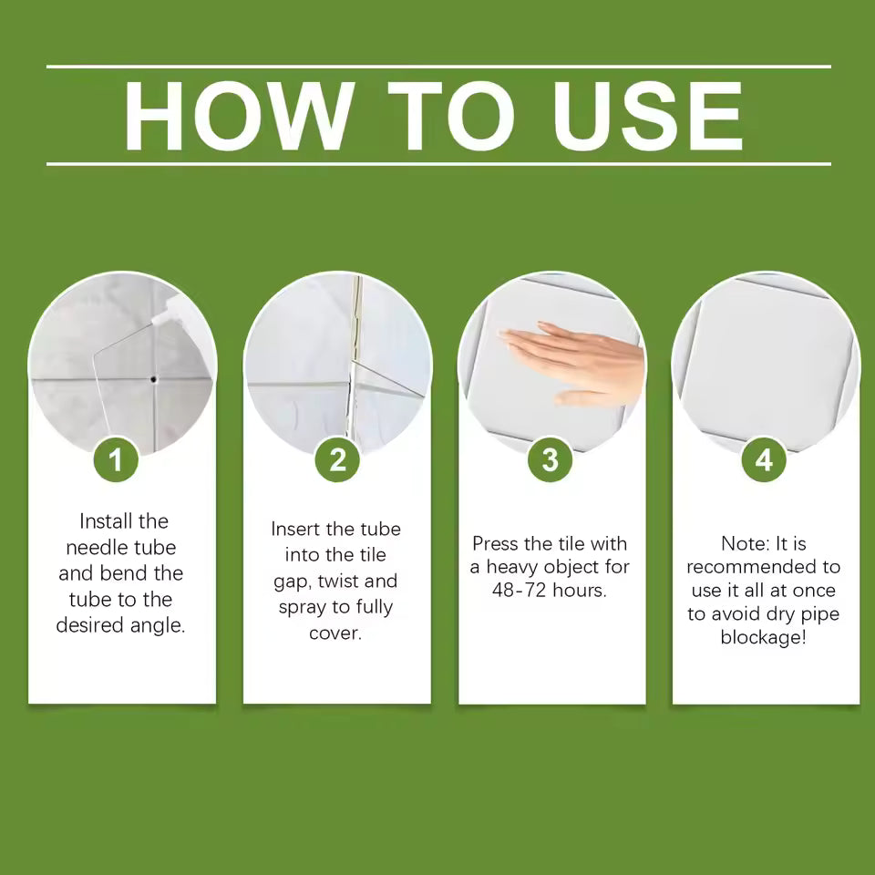 TileGlue: Durable Waterproof Glue For Floor Tile Repairs