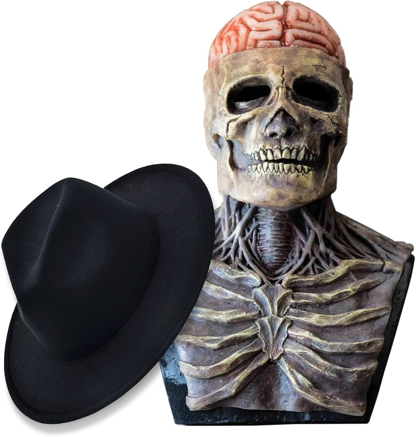 SkeletonMask: Realistic Scary Skeleton Halloween Mask Costume