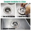 Globetrek° DrainStrainer 1+1 FREE: Easy To Install Kitchen Sink Stopper And Drainer