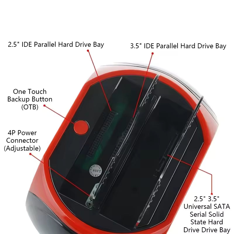 DataDock - Multi-Function Hard Drive Card Reader Dock