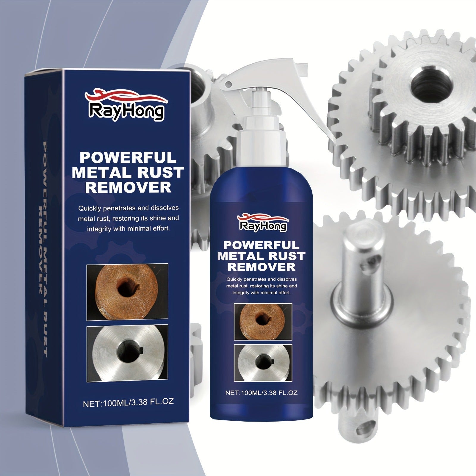 RustRemover 1+1 FREE: Powerful Easy To Use Metal Rust Remover