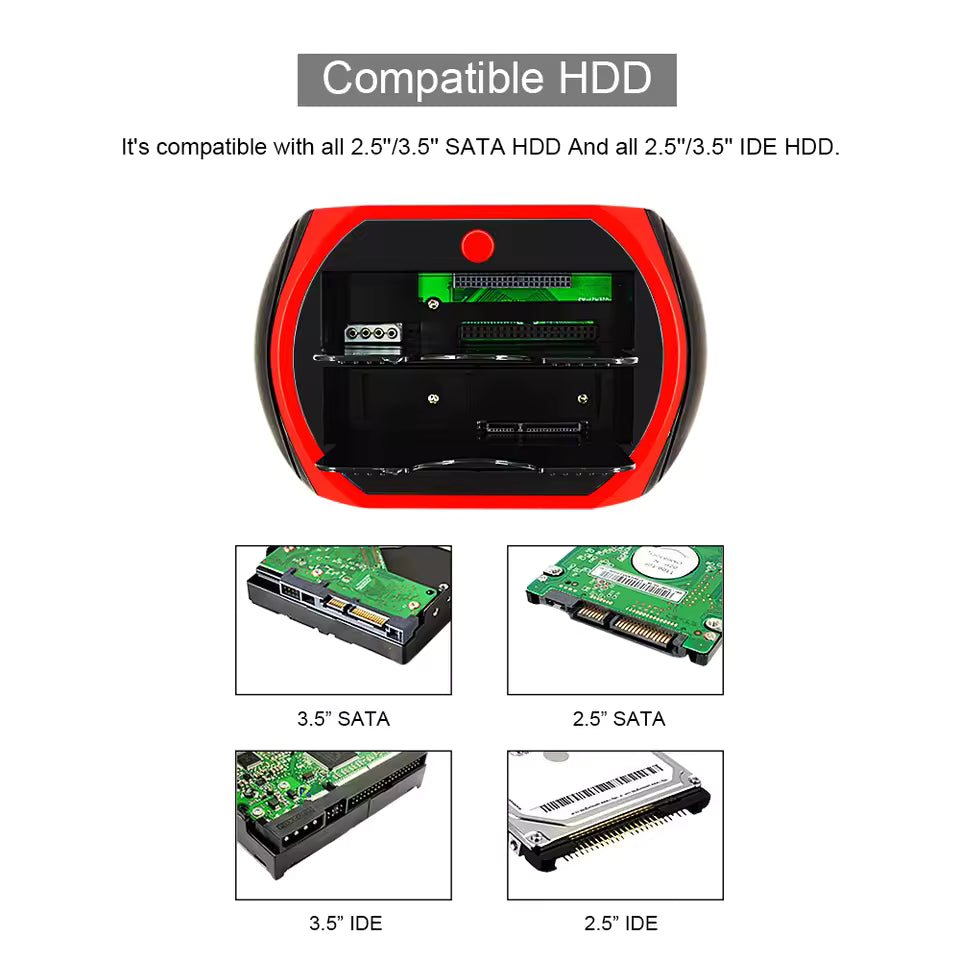 DataDock - Multi-Function Hard Drive Card Reader Dock