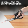 Globetrek° LaserScissors 1+1 FREE: Accurate Cutting Laser Guided Multi-Purpose Scissors