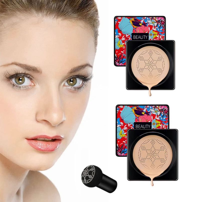 FoundationCream 1+1 FREE - Moisturizing And Brightening Foundation Cream With Soft Sponge