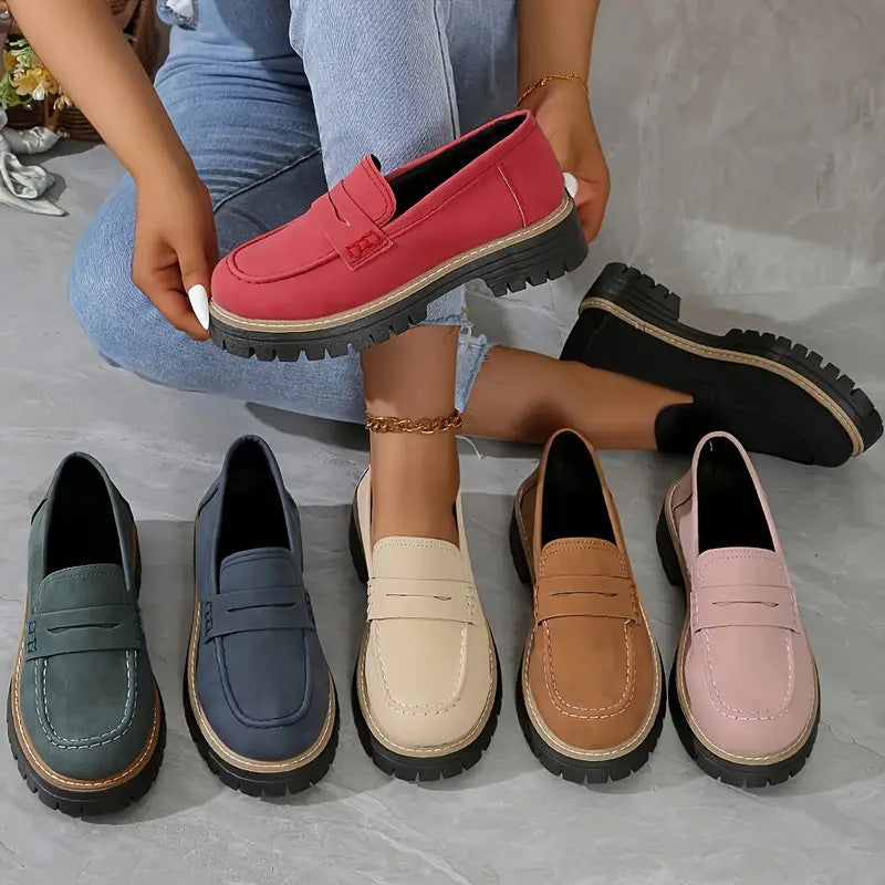 Happy™ WomenShoes: Thick Sole Loafers For Women