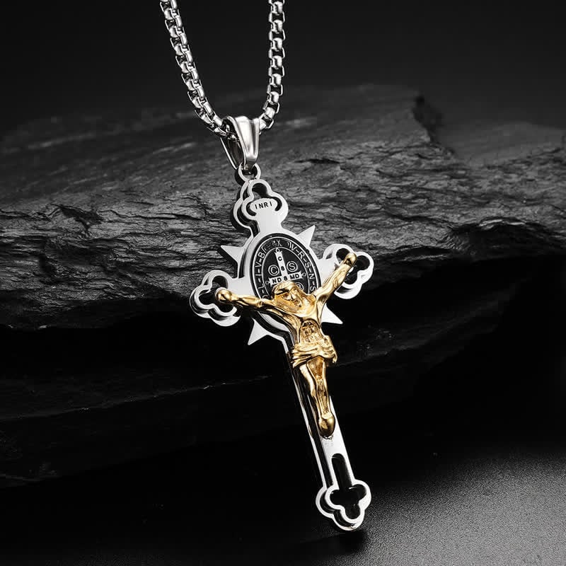 Jewelance™ CrossProtection 1+1 FREE: Spiritual Protection Cross Pendant Necklace With Gift Box