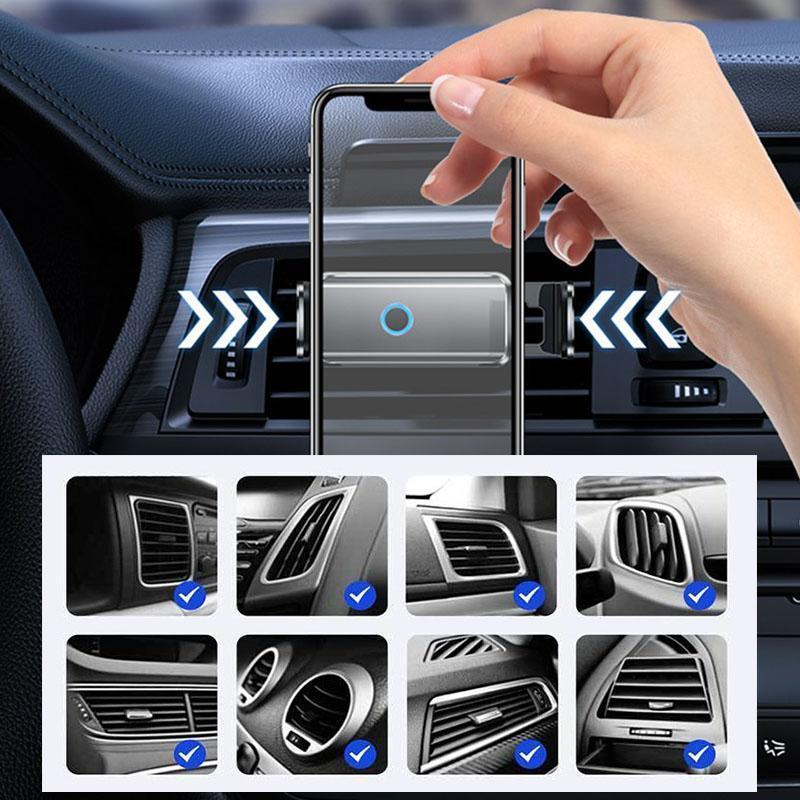 Holder360° PhoneClamp: Automatic Clamp Dashboard And Air Vent Phone Holder