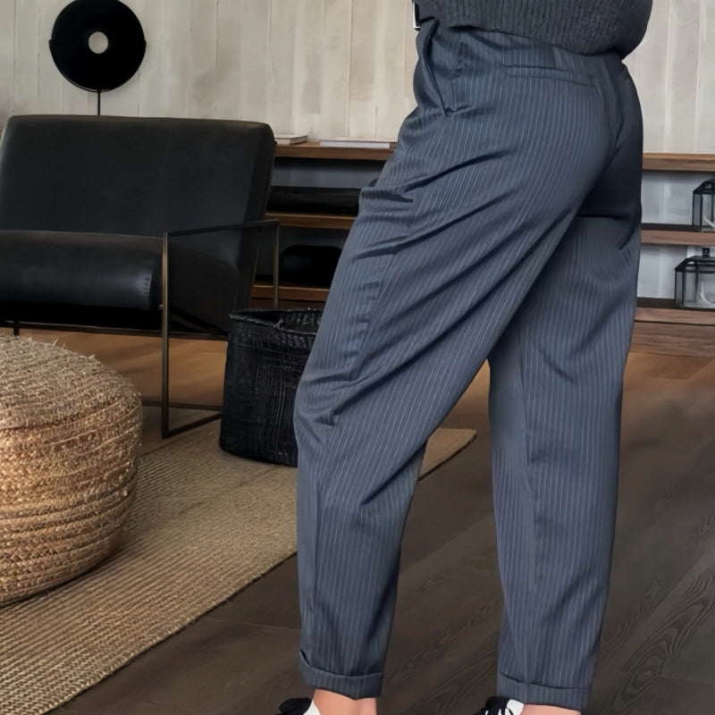 Icone™ ClassyPants: Classic Straight Fit High Waist Women Pants