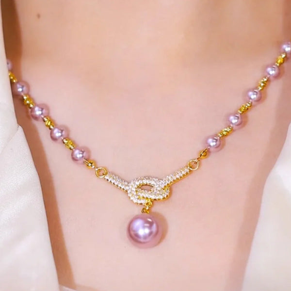 Jewelance™ PearlNecklace 1+1 FREE: Women’s Elegant Pearl Bead Necklace