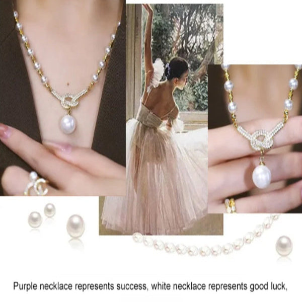 Jewelance™ PearlNecklace 1+1 FREE: Women’s Elegant Pearl Bead Necklace