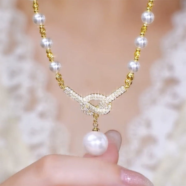 Jewelance™ PearlNecklace 1+1 FREE: Women’s Elegant Pearl Bead Necklace