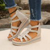 Happy™ SparklingWedge: Stylish Wedge Sandals With Sparkling Rhinestones