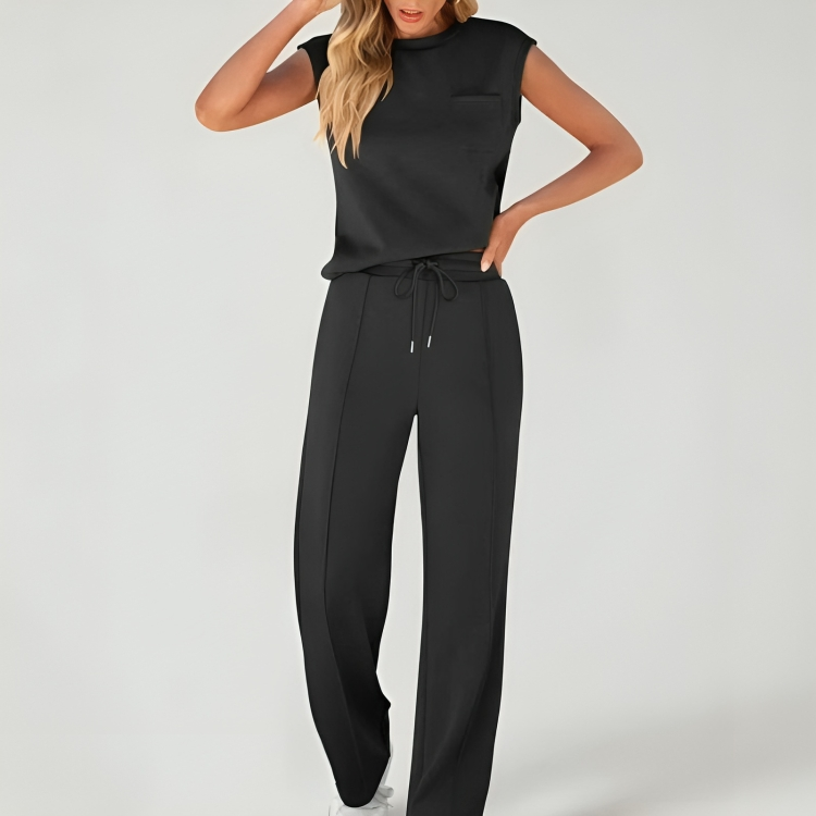 Icone™ StylishSet: Stylish Comfortable Sleeveless Top And Pants Set