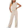 Icone™ StylishSet: Stylish Comfortable Sleeveless Top And Pants Set