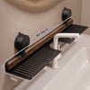 GlideHold® BathroomRack™: Modern Suction Bathroom Rack With U-Groove Design