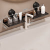 GlideHold® BathroomRack™: Modern Suction Bathroom Rack With U-Groove Design