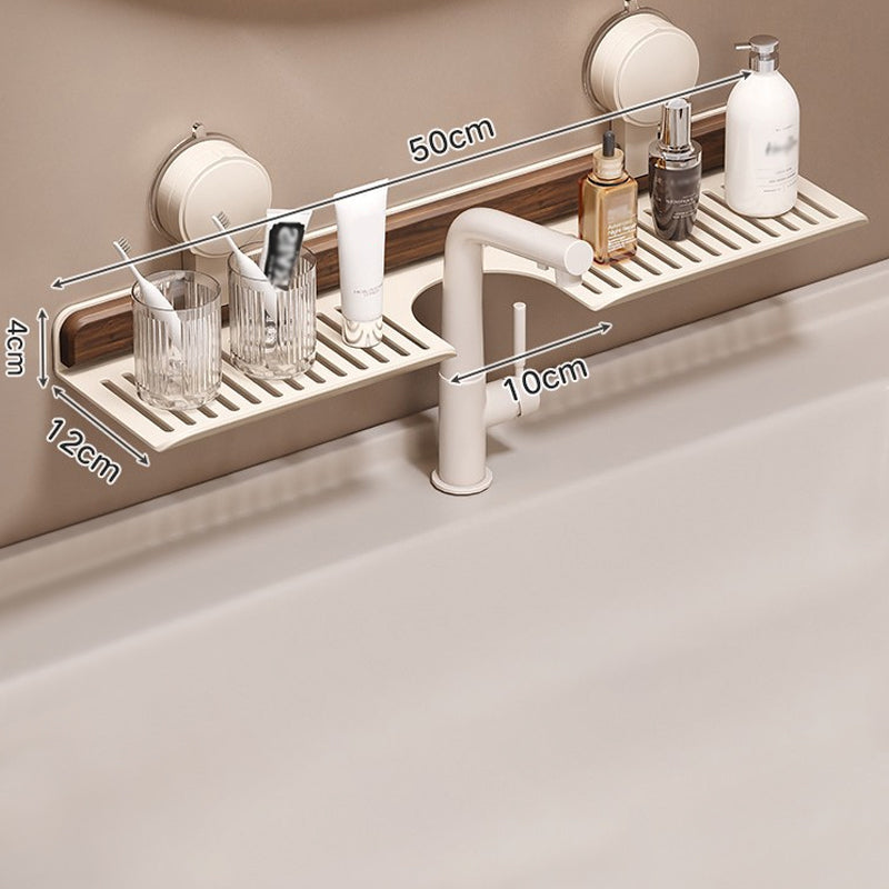 GlideHold® BathroomRack™: Modern Suction Bathroom Rack With U-Groove Design