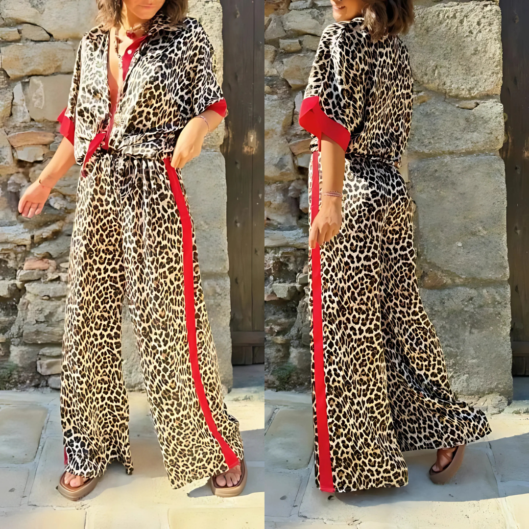 Icone™ LeopardOutfit: All Day Comfort With 2-Piece Leopard Outfit Set